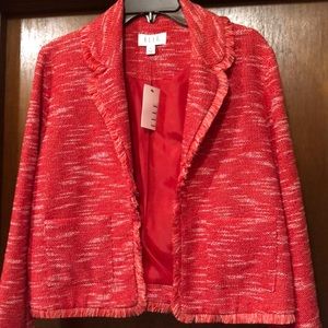 Elle Blazer/ Red& White